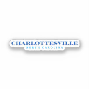 Charlottesville North Carolina Aufkleber