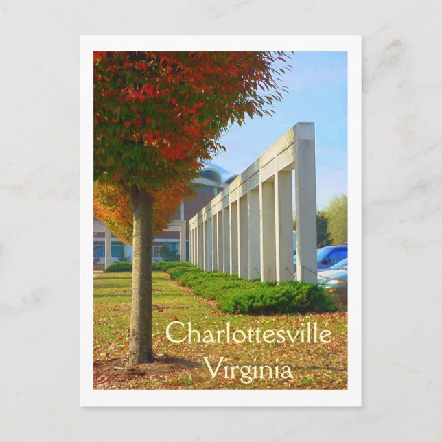 Charlottesville Virginia Postkarte (Vorderseite)