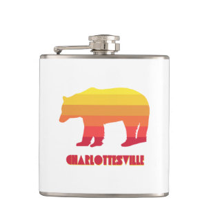 Charlottesville Virginia Rainbow Bear Flachmann