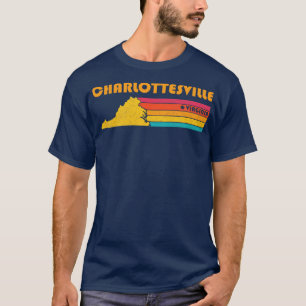 Charlottesville Virginia Vintag Distressive Souven T-Shirt