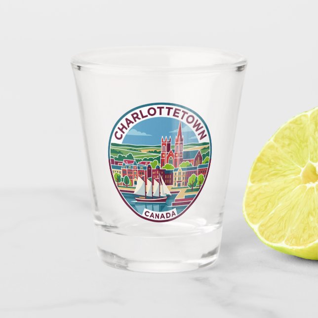 Charlottetown Kanada Schnapsglas (Vorderseite)