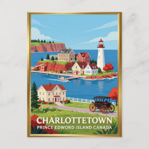Charlottetown PEI Historischer Hafen Postkarte