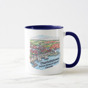 Charlottetown PEI Kanada Aquarell-Skyline Tasse