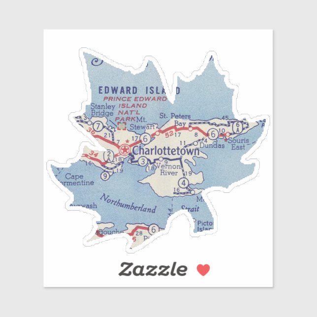 Charlottetown Prince Edward Island Aufkleber (Blatt)