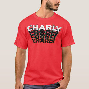 Charly Lustig Retro Vintage Sonnenuntergang Charly T-Shirt