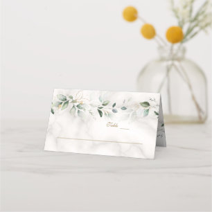 Charm Airy Greenery Marble Tischnummer Platzkarte