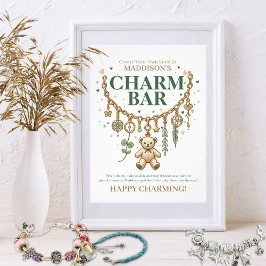 Charm Bar Baby Duschzeichen Poster