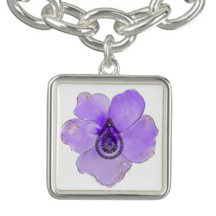Charm Bracelet Lavender Blume & Jewel Armband