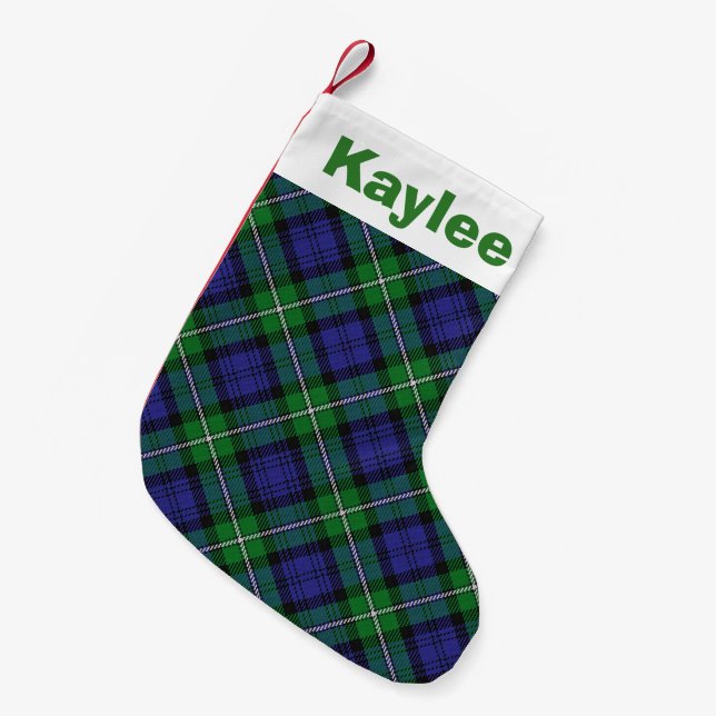 Charm Clan Forbes Tartan Kleiner Weihnachtsstrumpf (Vorderansicht (hängend))