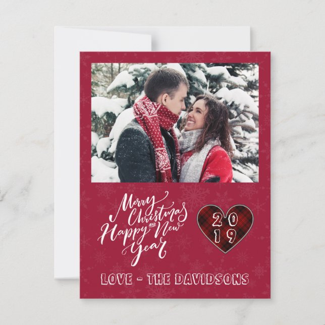 Charm Frohe Weihnachten Glück Neujahr Pine Foto (Vorderseite)