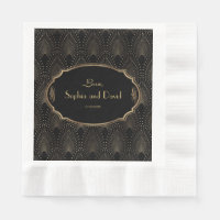 Charm Great Gatsby Vintag Art Déco Wedding 1920