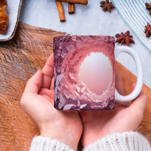 Charm Meet Sip: Rosa 3D Butterfly Tasse Delight