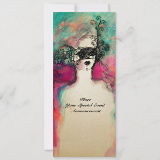 CHARM MONOGRAM Sweet 16 Masquerade Party, Champagn Einladung