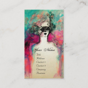 CHARM MONOGRAM, Weißpearenpapier Visitenkarte