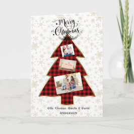 Charm Red Buffalo Gold Ihr Foto Frohe Weihnachten Karte