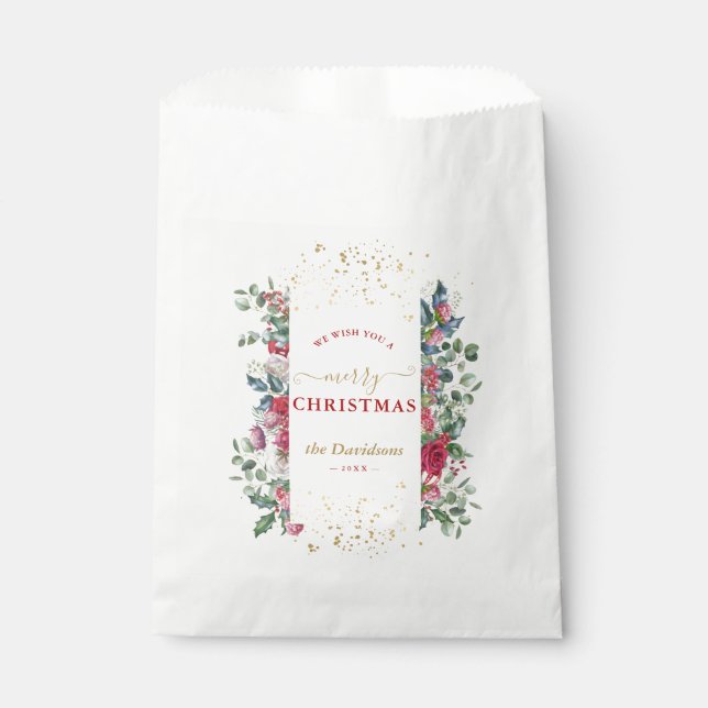 Charm Wir wünschen Ihnen einen frohen Weihnachtskr Geschenktütchen (Vorderseite)