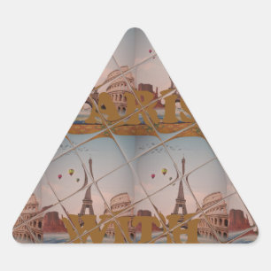  Charmant From Paris With Love J'aime Paris Design Dreieckiger Aufkleber