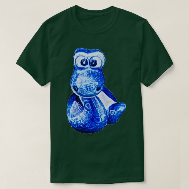 Charmante blaue Schlange 3 T-Shirt (Design vorne)