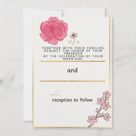 Charmante Einfachheit bei Hochzeiten Einladung