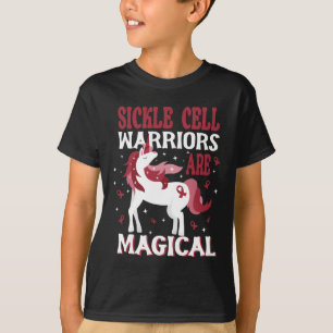 Charmante Einhorn-Sichelzellenkrieger sind magisch T-Shirt