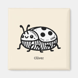 Charmante handGezeichnet Käfer-Illustration Magnet