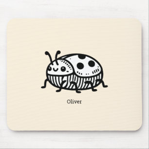 Charmante handGezeichnet Käfer-Illustration Mousepad
