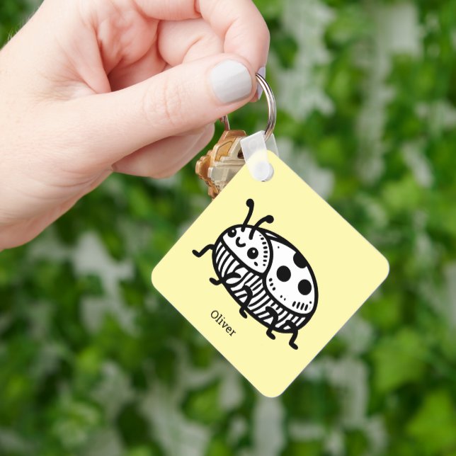 Charmante handGezeichnet Käfer-Illustration Schlüsselanhänger (Hand)