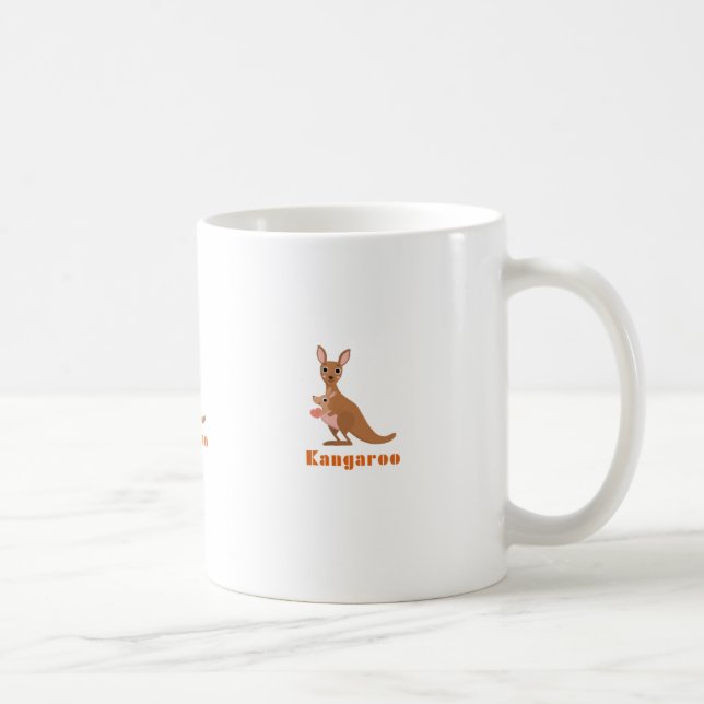 Charmante Kangaroo-Tasse - Stilftig mit Australien Kaffeetasse (Rechts)