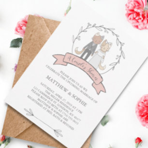 Charmante Katzen Einladungen mit Dusche