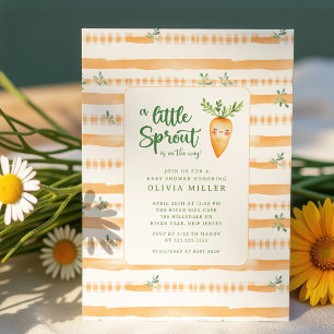 Charmante kleine Sprout Babydusche Einladung