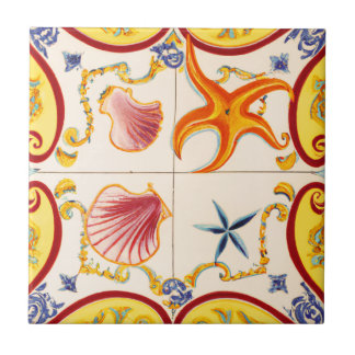 Charmante Muscheln und Starfish Fliese
