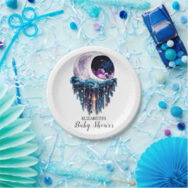 Charmante Niedlich Stars Kinderdusche Pappteller