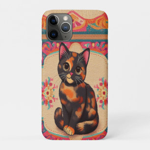 Charmante Niedliche Tortoiseshell Katze Vibrannt B Case-Mate iPhone Hülle