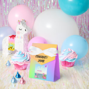 Charmante, ozeanisch Inspiriert Flamingo Babydusch Geschenkschachtel