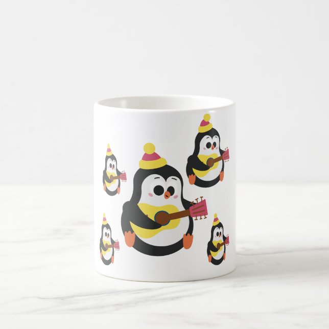 Charmante Pinguin Design Keramik Tasse (Mittel)