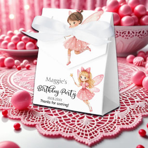 Charmante Pink Fairies Woodland Geburtstagsparty Geschenkschachtel