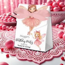 Charmante Pink Fairies Woodland Geburtstagsparty Geschenkschachtel