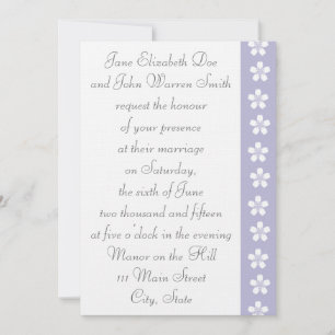 Charmante Sakura in Lavender Hochzeit Einladung