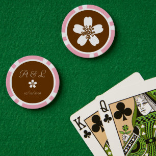 Charmante Sakura in Schokolade Pokerchips