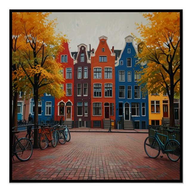 Charmante Stadt Amsterdam Poster (Vorderseite)