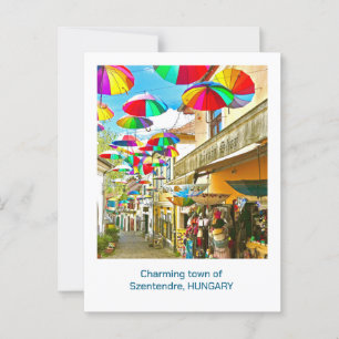 CHARMANTE STADT SZENTENDRE, UNGARN POSTKARTE