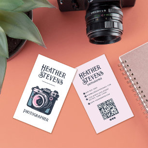 Charmante Süße Retro-Kamera Cooler Fotograf Visitenkarte