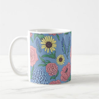 Charmante Tasse mit Blumen, perfekte Geschenke für