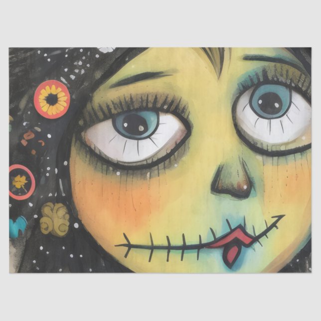 Charmante und Not leidende Dame ArtLady 6 Seidenpapier (Vorderseite)