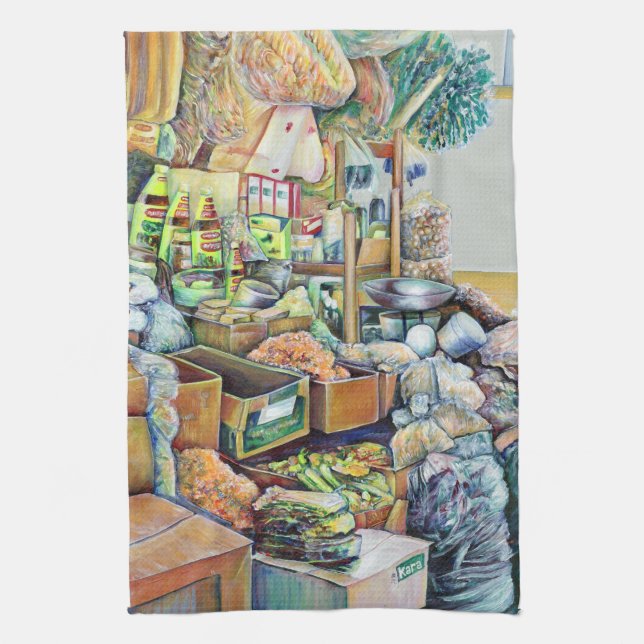 Charmante Versprechen des Fine Tekka Centre, Singa Geschirrtuch (Vertikal)