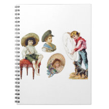 Charmante Viktorianische Kinder und Hundekollektio