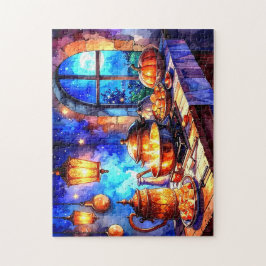 Charmante warme gemütliche Küche Kochen Puzzle