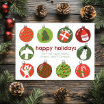 Charmante Weihnachtsschmuck Vintag Xmas CUSTOM Feiertagskarte<br><div class="desc">Perfekte Karte zum Versand als Feiertagsgrüße! Handgemachte Kunst für Sie! Vollständig anpassbar! Klicken Sie auf "Personalisieren" oben, um den Text zu bearbeiten. Klicken Sie auf "Bearbeiten mit dem Designwerkzeug", um die Schriftart, Farben und Platzierungen anzupassen und auf der Rückseite Text hinzuzufügen, falls Sie es wünschen. Auch können Sie die Hintergrundfarbe...</div>