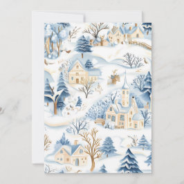 Charmante Winter Wonderland Weihnachtskarte Feiertagskarte