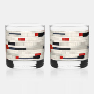 Charmante Ziegelsteine drucken Whiskyglas